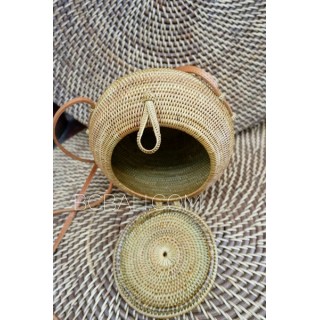 new ata rattan hand woven round circle design ethnic handmade